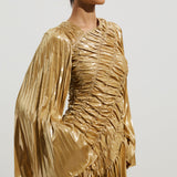 Metallic Maxi Dress