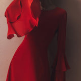 Ühe Kihiga Mini Kleit Avatud Seljaosaga