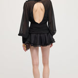 Üksik Lanterni Varrukaga Mini Kleit