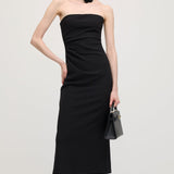 Must Off Shoulder Midi Kleid