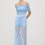 Slinky Maxi Dress with Shoulder Straps