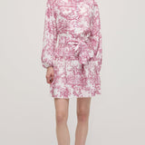 Lilleline Rüselus Smocked Mini Kleit Kihtidega