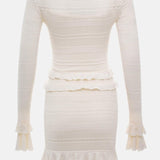 Avatud Kudumisega Mini Kleid