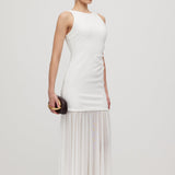Kerge Overlay Midi Kleid