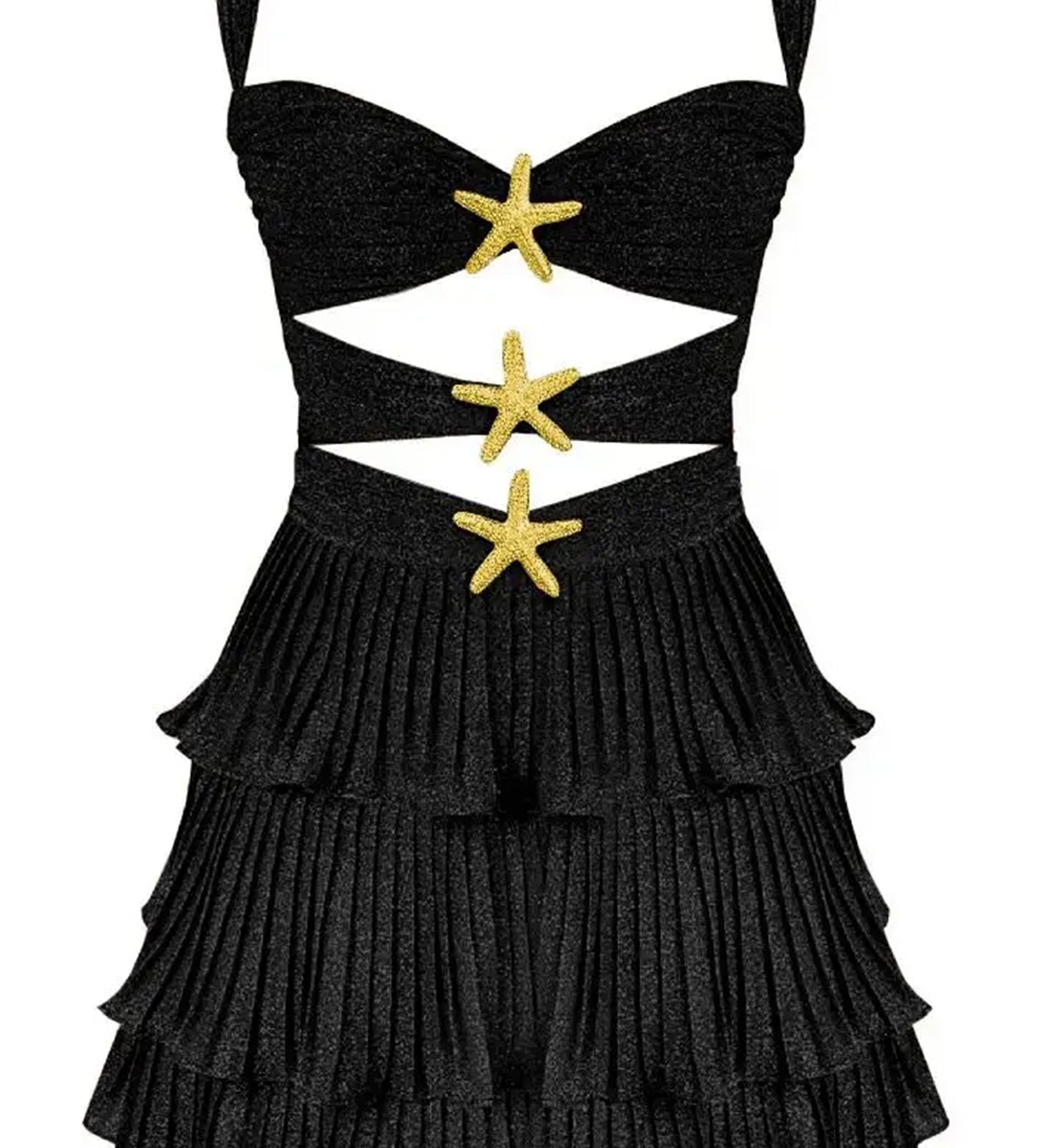 Varrukateta merineitsi mini kleit külje lõikega