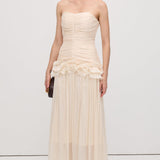 Kitsas Rinnatüki Rüüs Maxi Kleid