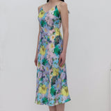 Lillemustriga Slip Midi Kleit