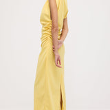 Asümmeetriline Üks Õlg Midi Kleit