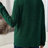 Ribbeltrui met ronde hals