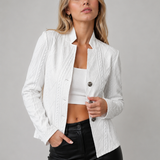 Amelia – Elegantne jakk reljeefse mustriga