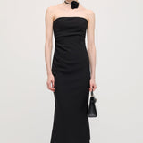 Must Off Shoulder Midi Kleid