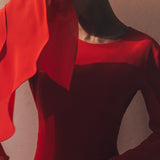 Ühe Kihiga Mini Kleit Avatud Seljaosaga