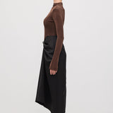 Asümmeetriline Plisseeritud Maxi Kleit