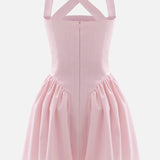 Mini Kleit Rihmadega Korsett Ülemise Osaga