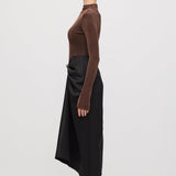 Asümmeetriline Maxi Kleid, Pruun