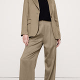 Sleek Satin Blazer Mocha Chai's