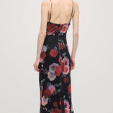 Varrukateta Roosi Prindiga Maxi Kleid