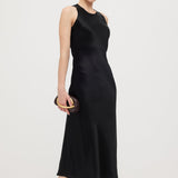 Satäänist Kootud Midi Kleid