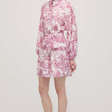 Lilleline Rüselus Smocked Mini Kleit Kihtidega