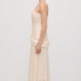 Kitsas Rinnatüki Rüüs Maxi Kleid