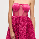 Õlavarre Vaba Mini Kleid Lilledega