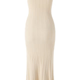 Metalliknuppudega Kootud Midi Kleid