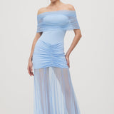 Slinky Maxi Dress with Shoulder Straps