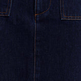 Denim Midi Seelik Indigosinises