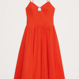 Veniv Puuvillane Popliin Midi Kleit