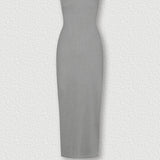 Ribbed Bodycon Midi Kleit