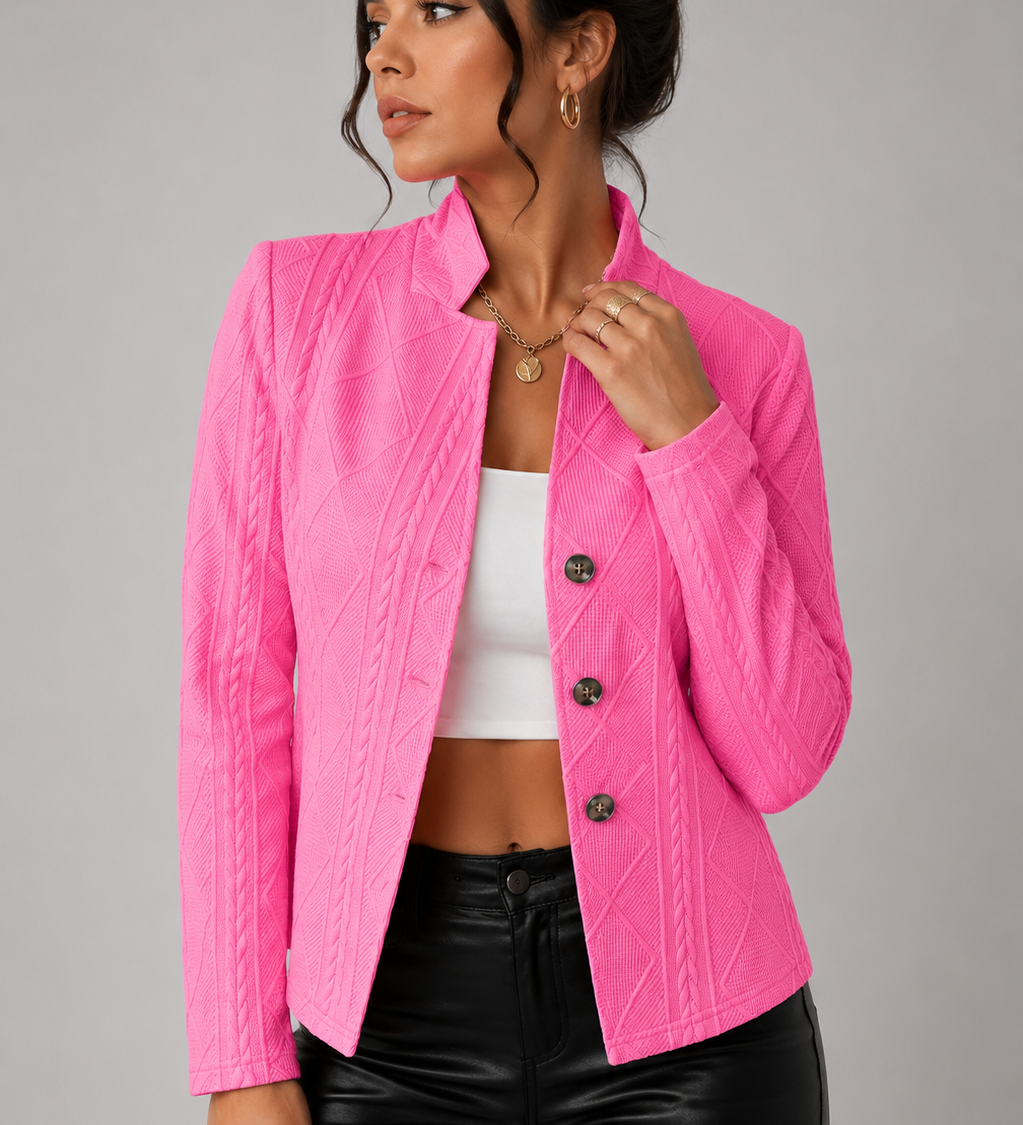Amelia – Elegantne jakk reljeefse mustriga