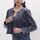 Sametist kaunistatud jakk