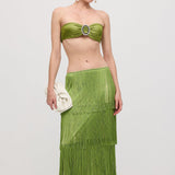 Roheline Bralette ja Kihtskirt Komplekt" could be rewritten as "Roheline Bralette ja Kihtskirt Set.