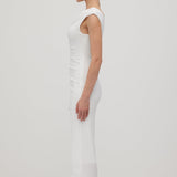 Asümmeetriline Metalliline Õlavarreta Midi Kleid