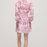 Lilleline Rüselus Smocked Mini Kleit Kihtidega