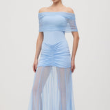 Slinky Maxi Dress with Shoulder Straps