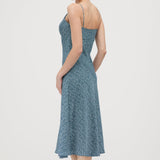 Polka Dot Print Midi Dress