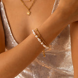 Helmed Pearl Bracelet