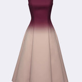 A Line Ombre Vein Midi Kleit