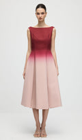 A Line Ombre Vein Midi Kleit