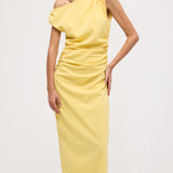 Asümmeetriline Üks Õlg Midi Kleit