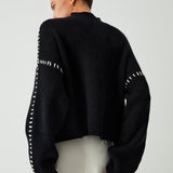 Alma | Oversize-Dolcevita sviiter Piqué detailidega