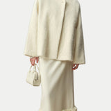 Boxy Harjatud Vill Ühe Nupuga Jakk