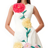 Kullerkupu Mini Kleid Valges