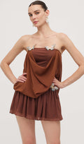 Liblikas Bandeau Wrap Mini Dress