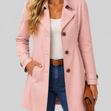KIRSTEN - Elegantne Cintreeritud Naiste Mantel Premium