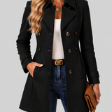 KIRSTEN - Elegantne Cintreeritud Naiste Mantel Premium