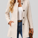 KIRSTEN - Elegantne Cintreeritud Naiste Mantel Premium