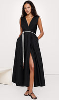 Puuvillane Popliin Maxi Kleid