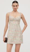Decorative Boucle Mini Dress
